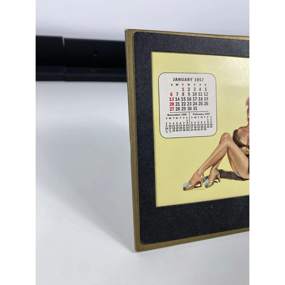 1957 Esquire‎ Magazine Desktop Pinup Calendar Holder ~ 12 Months
